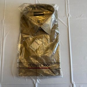 Botany 500 Dress Shirt Long Sleeve Button-up Sz 16 32/33 Classic Design Vintage